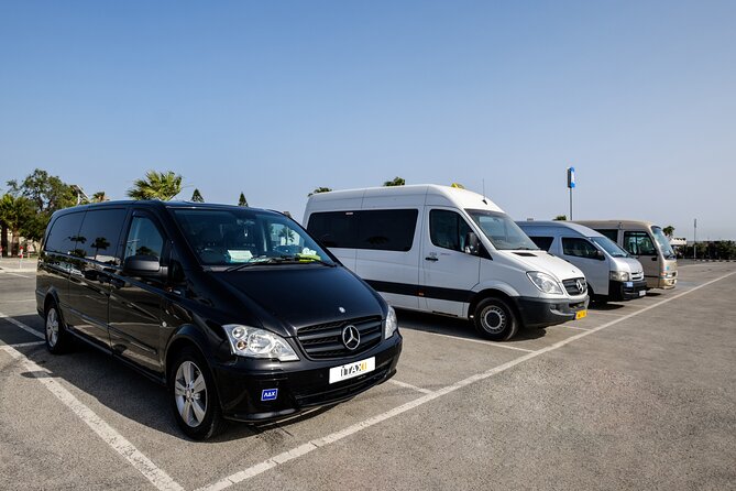 Private Transfer: Larnaca Airport to Ayia Napa with return 1-14 pax - A clean vehicle and professional service