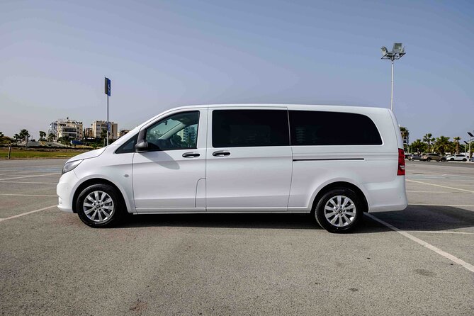 Private Transfer: Larnaca Airport to Larnaca District 1-14 pax - The vehicle, luggage, and group-size reality
