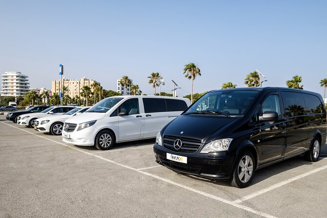 Private Transfer: Larnaca Airport to Protaras 1-14 pax - Vehicle choices and group-size details