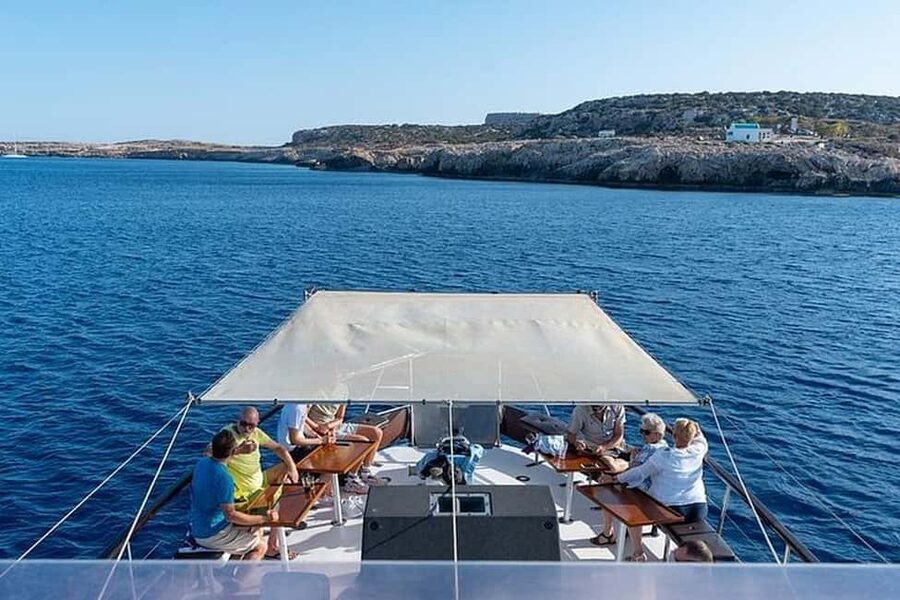 Protaras: Adults Presidents Cruise with Slide, BBQ & 1 Drink - Cape Greco’s best coastal views