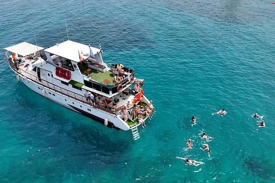 Protaras: Adults Presidents Cruise with Slide, BBQ & 1 Drink - Green Bay and the chance to see turtles