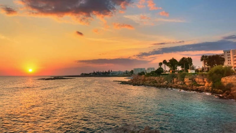 Protaras: Blue Lagoon, Sea Caves and Turtle Cove Sunset Trip - Watching fish through 23 giant portholes