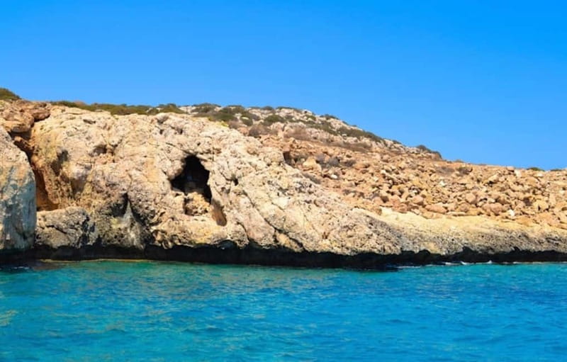 Protaras: Harmony | Value Turtle Luxury Boat with Slide - Famagusta and the view toward Varosha
