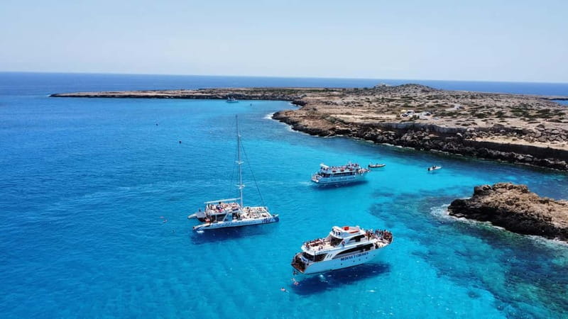 Protaras: Medusa Chill-Out Cruise to Blue Lagoon & Sea Caves - Sea caves, Pirate Caves, and Cape Greco