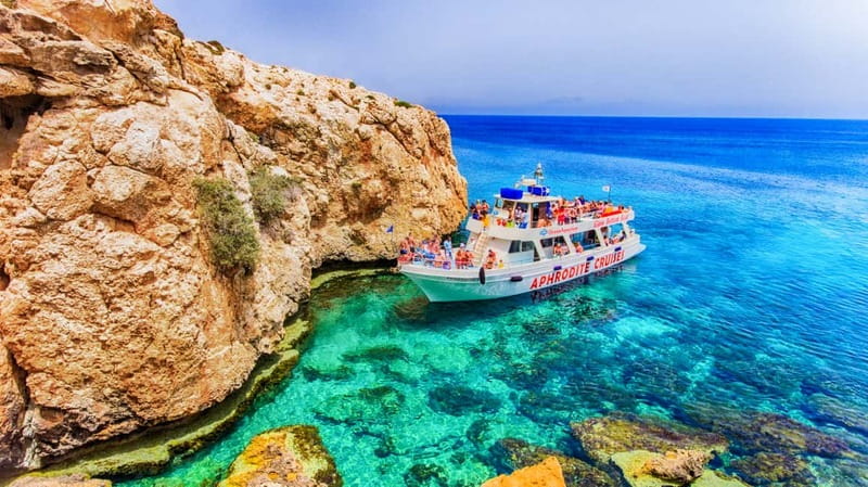 Protaras: Turtle Cove & Blue Lagoon Cruise - Seeing Famagusta from a careful distance