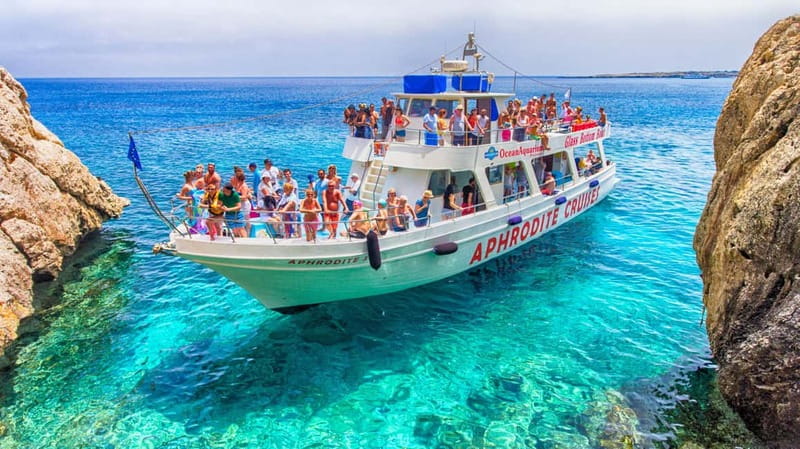 Protaras: Turtle Cove & Blue Lagoon Sunset Cruise - Blue Lagoon, Ayia Napa: the main swimming stop