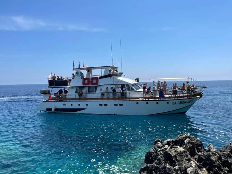 Protaras: Waterworld Turtle Cove Cruise with Swim Stops - Setting out from Protaras on the St Georgios