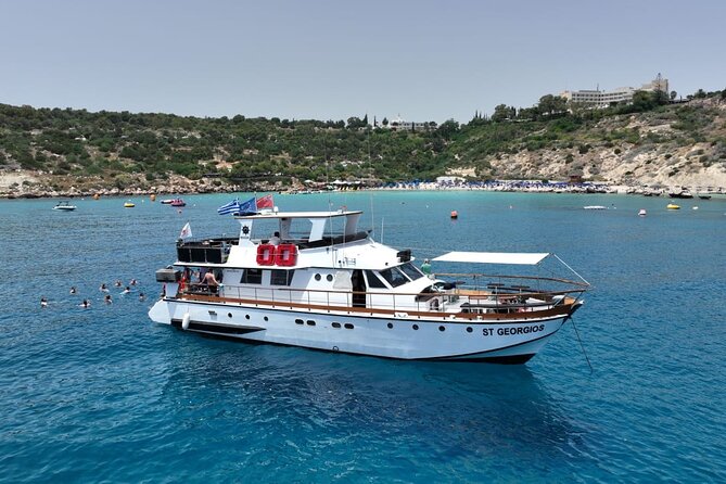 Protaras: Waterworld Value Cruise. 3 Swim Stops & slide! - Looking toward Famagusta and Varosha