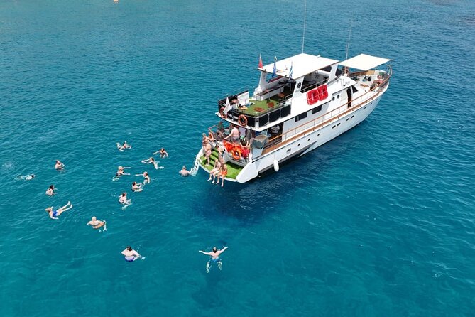 Protaras: Waterworld Value Cruise. 3 Swim Stops & slide! - Pirate caves and the Cape Greco coast