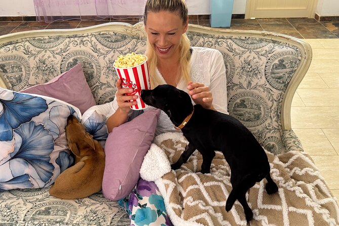 Puppies and Movies: A Feel-Good Film Night with Rescue Pups - Popcorn, Nachos, and Simple Comfort Food