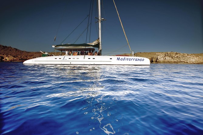 Relaxing Adults-only Blue Lagoon Catamaran Trip from Protaras - Konnos Bay brings lunch and an hour in the water