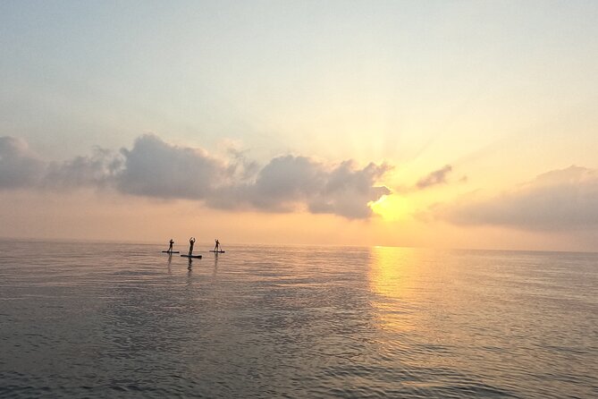 Sunrise SUP at Protaras, Green Bay - Paddling into the sunrise