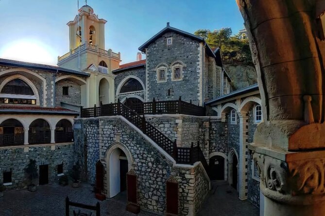Troodos Mountains, Kykkos and Omodos Bus Tour from Paphos - Chrysoroyiatissa Monastery starts the cultural story