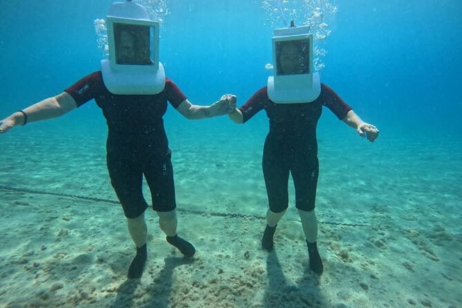 Undersea Helmets - From hotel pickup to Ayia Triada Harbour