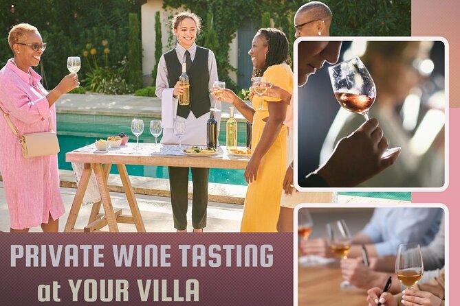 wine tasting at your villa - Key points at a glance