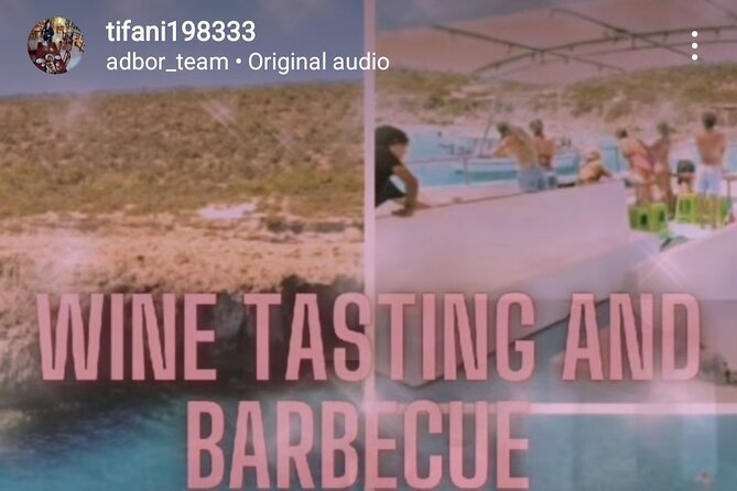 Wine tasting on-board the Demetris Chara BBQboat BlueLagoon tours - Barbecue lunch gives the day some substance