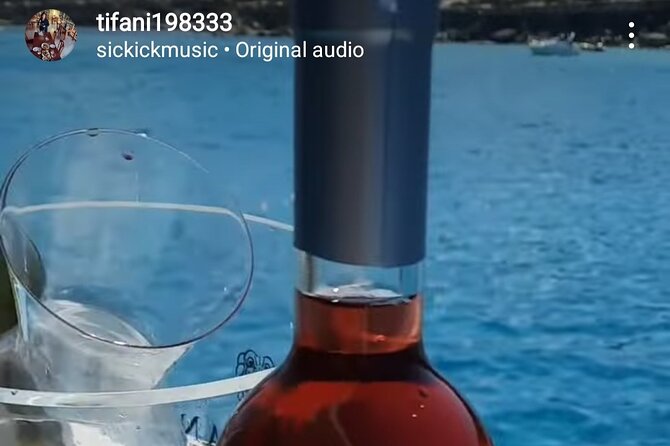 Wine tasting on-board the Demetris Chara BBQboat BlueLagoon tours - The Blue Lagoon stop lasts about two hours and 30 minutes